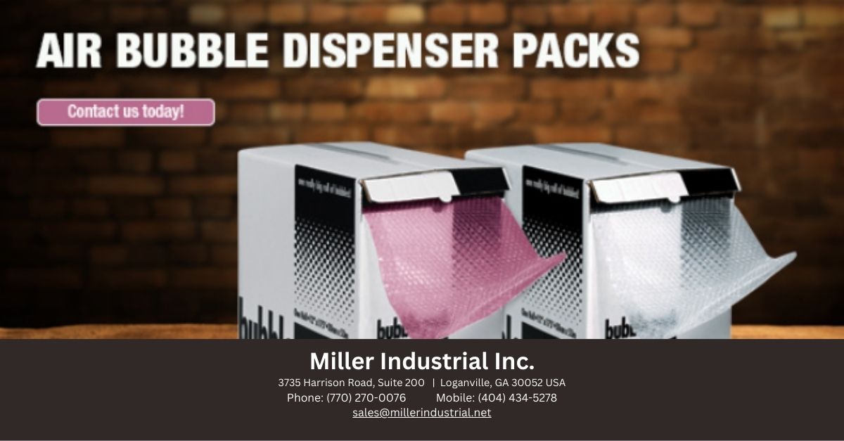 How can Miller Industrial's Air Bubble Dispenser Packs help your operation?